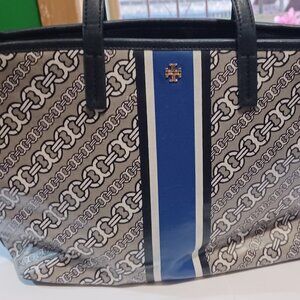 TORY BURCH GRAY GEMINI LINK BIAS